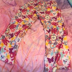 Pajama bottoms with colorful designs